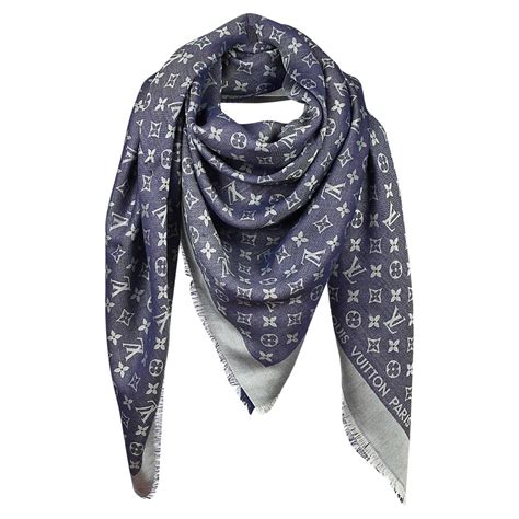 louis vuitton blue scarf price|Louis Vuitton scarf price.